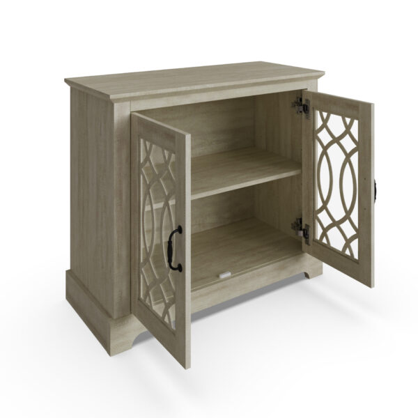 AME2DSDGO-Amelie-2Dr-Sideboard-Dusty-Grey-Oak-Open