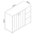 HANSEL – 4ft Shoe Cabinet, banner single item