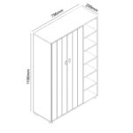 HANSEL – 4ft Shoe Cabinet, banner single item