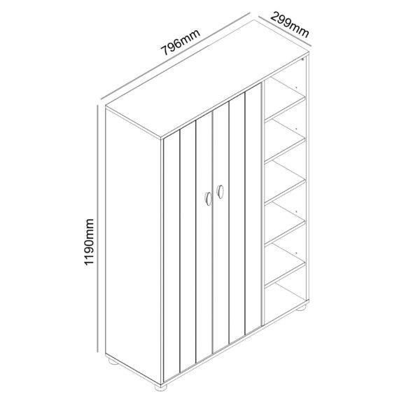 HANSEL – 4ft Shoe Cabinet, banner single item