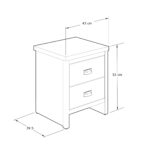 BOS2BSGRY-BOSTON 2 DRAWER BEDSIDE TABLE GREY_2023-01-Dims (3)