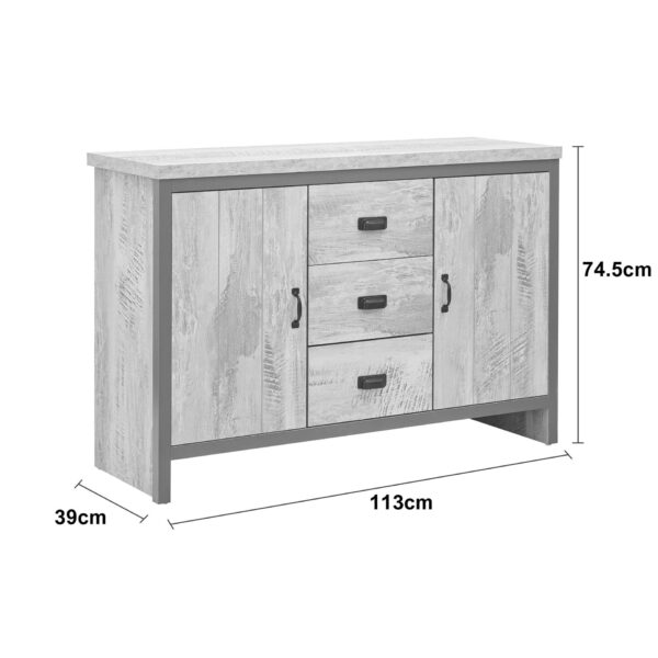 BOSSIDGRY-Boston-2Dr-3Drw-Sideboard-Grey-CO-DIM