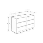 CAT33COAK-3+3 CHEST DIMS