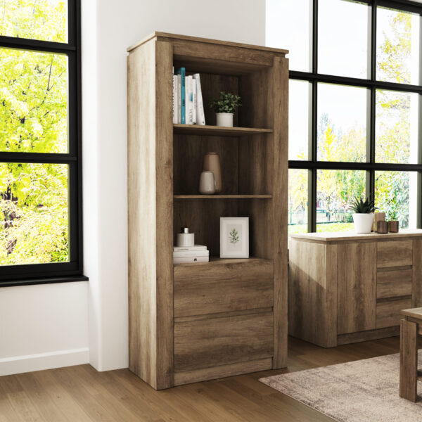 CYNBKCOAK-CANYON OAK BOOKCASE-09-25-RMS01