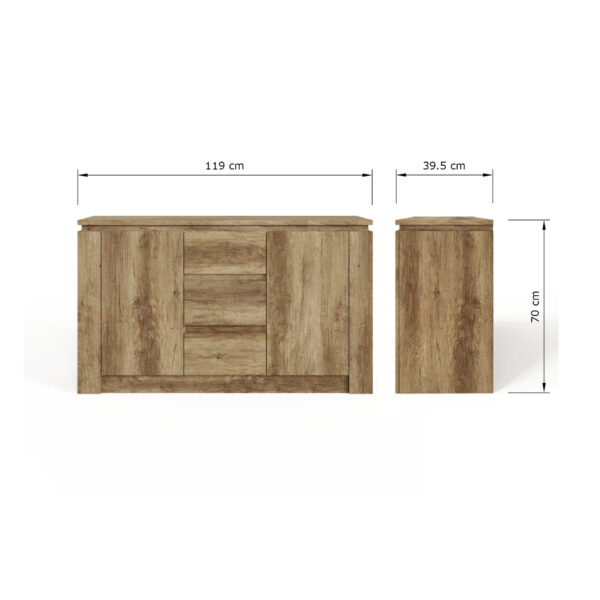 CYNSIDOAK-CANYON OAK SIDEBOARD-09-25-DIMS