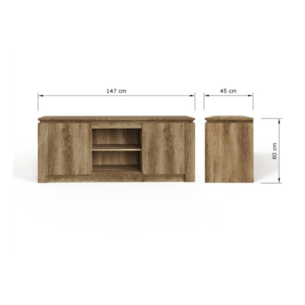 CYNTVOAK-CANYON OAK LARGE TV-09-25-DIMS