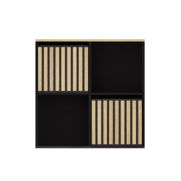 KUB22BKMO 2X2-KUBE STORAGE Light Oak 2X2-1124-CO-02-FRONT