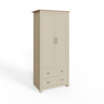 LAN22WCRM-2 door 2 drawer wardobe cream-09-25-CO1