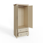 LAN22WCRM-2 door 2 drawer wardobe cream-09-25-CO2
