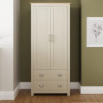 LAN22WCRM-2 door 2 drawer wardobe cream-09-25-RMS01