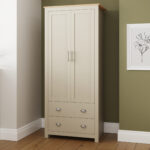 LAN22WCRM-2 door 2 drawer wardobe cream-09-25-RMS02