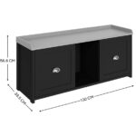 LAN2SBBLK-SHOE BENCH-DIMS
