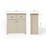 LANSIDCRM-compact sideboard cream-09-25-DIMS