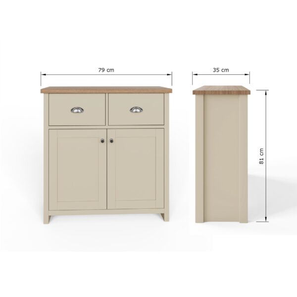 LANSIDCRM-compact sideboard cream-09-25-DIMS
