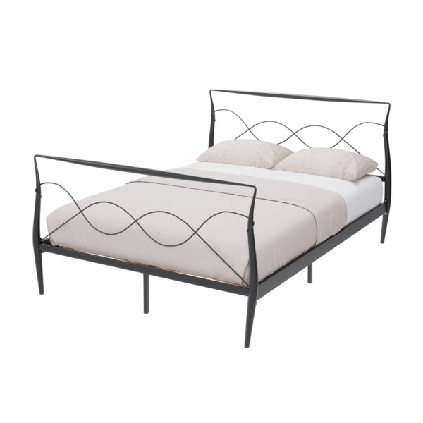 RIM150BLK-Rimini Bed 135CM -ISO with bedding (1)