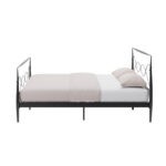 RIM150BLK-Rimini Bed 135CM -Side with bedding (1)