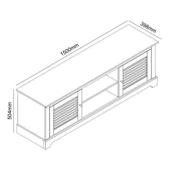 MILAN 3 Door Sideboard, single item