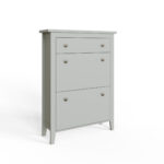 SHOECABGRY- Deluxe Shoe cabinet grey-10-25-CO01