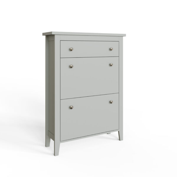 SHOECABGRY- Deluxe Shoe cabinet grey-10-25-CO01