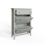 SHOECABGRY- Deluxe Shoe cabinet grey-10-25-CO02