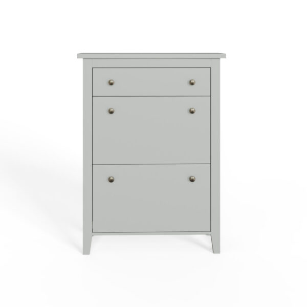 SHOECABGRY- Deluxe Shoe cabinet grey-10-25-CO03