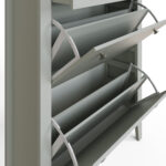 SHOECABGRY- Deluxe Shoe cabinet grey-10-25-CO05