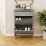 SHOECABGRY- Deluxe Shoe cabinet grey-10-25-RMS04