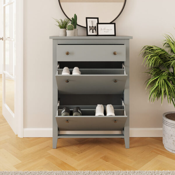 SHOECABGRY- Deluxe Shoe cabinet grey-10-25-RMS04