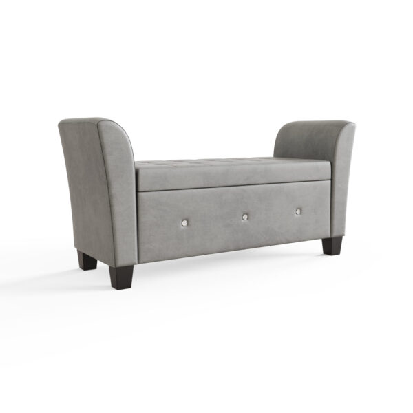 VERWNCHGR-VERONA WINDOW SEAT CHENILLE GREY-08-25-CO01