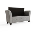 VERWNCHGR-VERONA WINDOW SEAT CHENILLE GREY-08-25-CO02