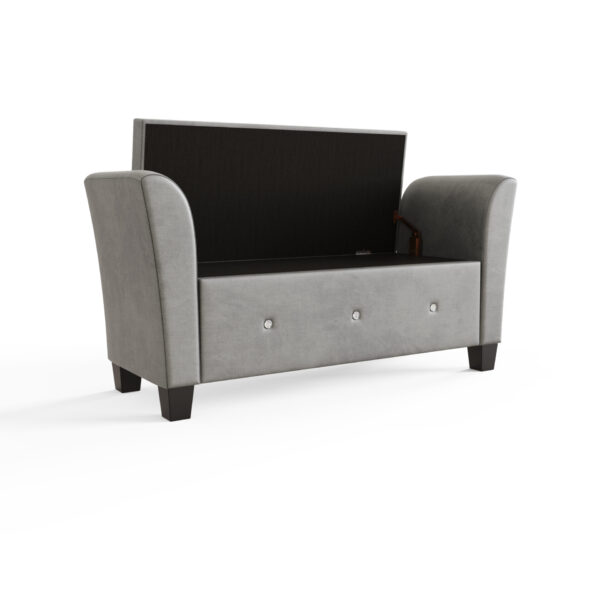 VERWNCHGR-VERONA WINDOW SEAT CHENILLE GREY-08-25-CO02