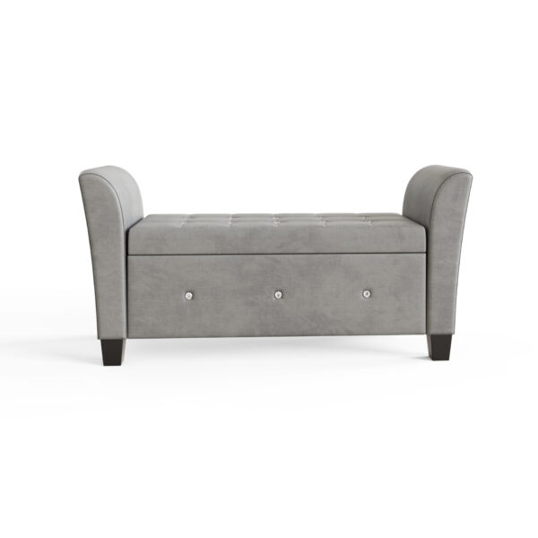 VERWNCHGR-VERONA WINDOW SEAT CHENILLE GREY-08-25-CO03