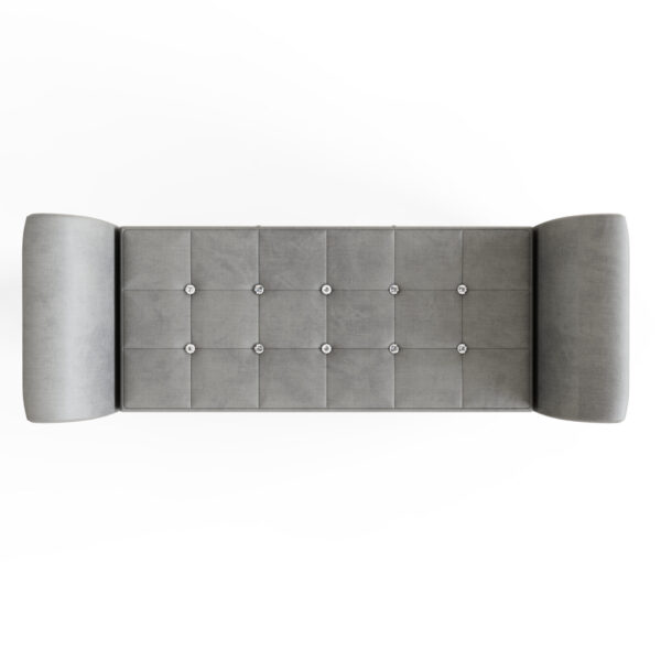 VERWNCHGR-VERONA WINDOW SEAT CHENILLE GREY-08-25-CO05
