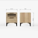 EZR2BSOAK-EZRA 2 DRAWER BEDSIDE TABLE-05-25-DIMS (1)