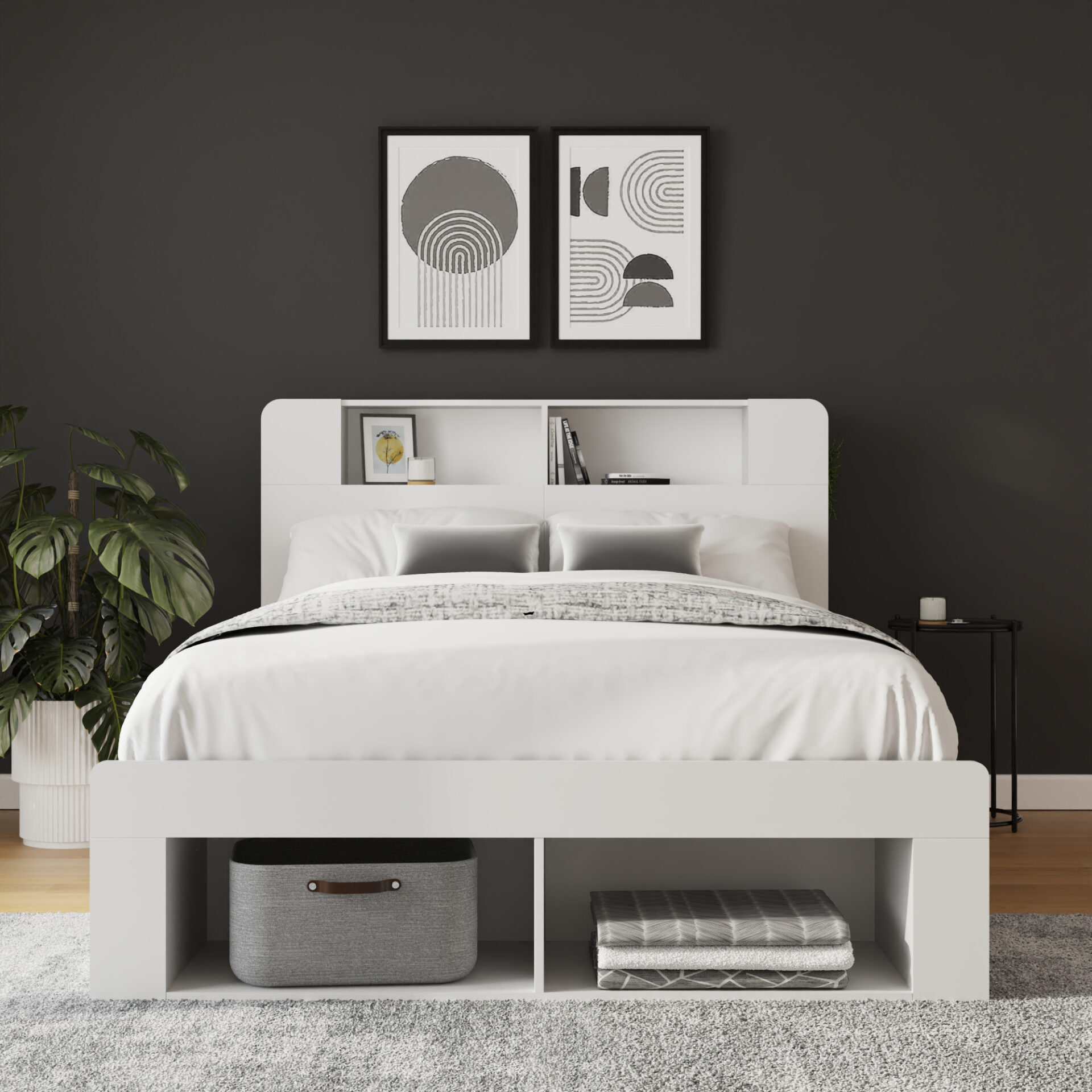 Anya Integrated Storage Ottoman