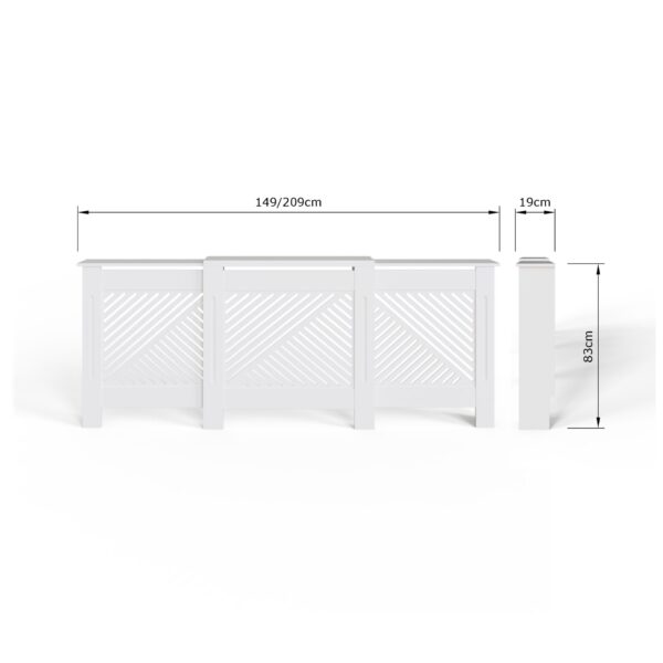KOBADJWHT-WHITE KOBE RADIATOR COVER-05-25-DIMS