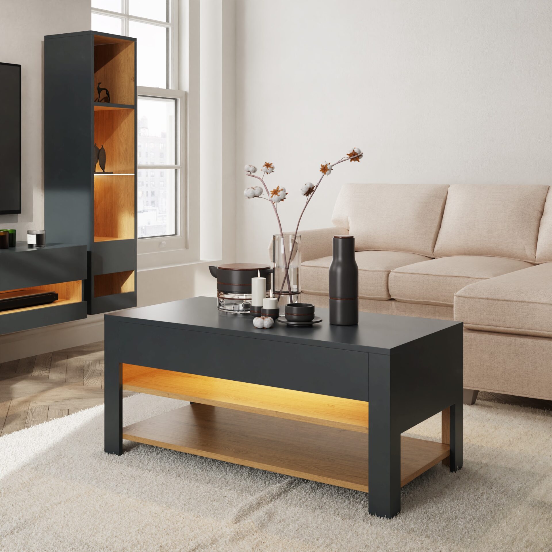 Leon Coffee Table with LED