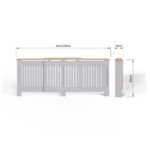 LONADJGRY-GREY LONGSLOW RADIATOR COVER-05-25-DIMS