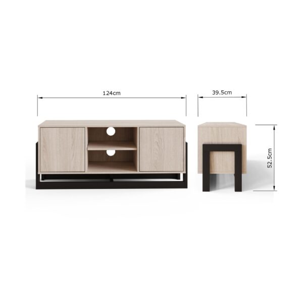 TAI2TVOAK-Taite 2 Door TV Unit Oak-06-25-DIMS