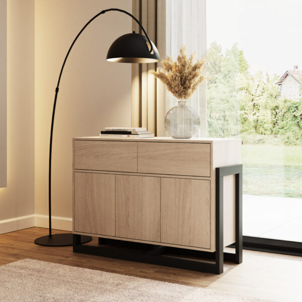 TAILSBOAK-Taite 3 Door 2 Drawer Sideboard Oak-06-25-RMS01. (1)