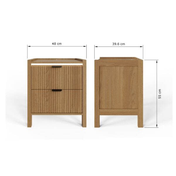 ZIO2DBOAK-ZION 2 DRAWER BEDSIDE-11-25-dims